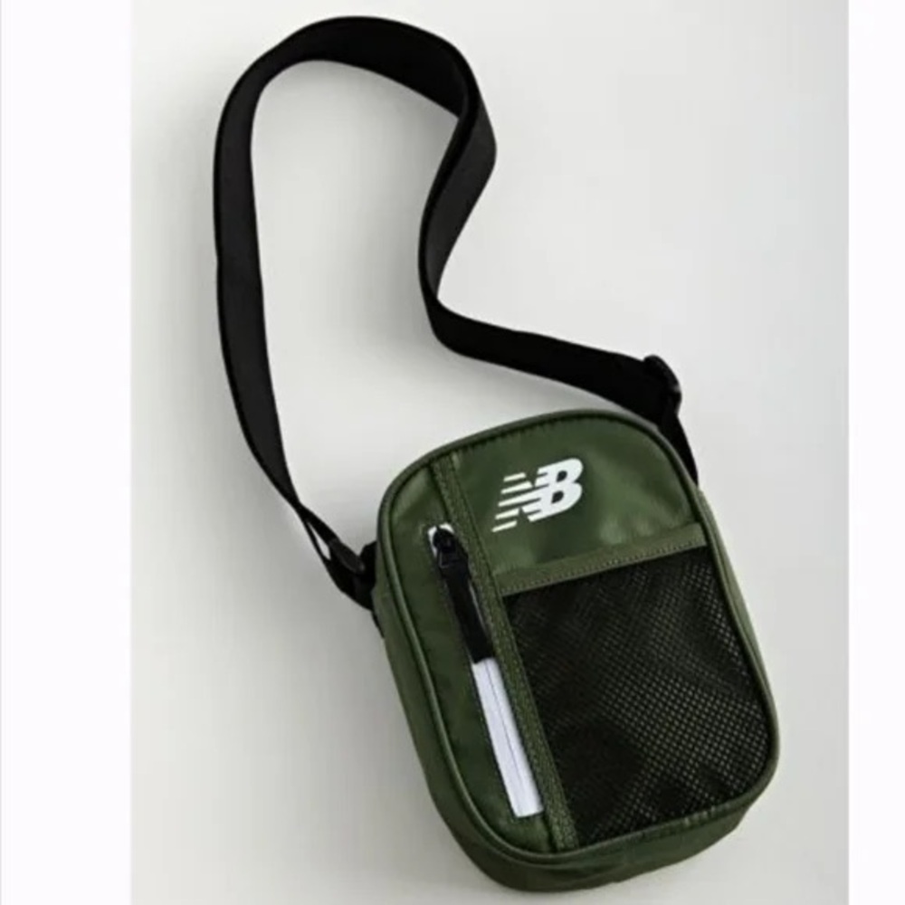 New Balance Green and Black Sporty Crossbody Bag